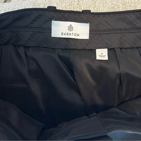 Aritzia Babaton Agency Pant - City Wool Black Size 6 - Picture 11 of 15